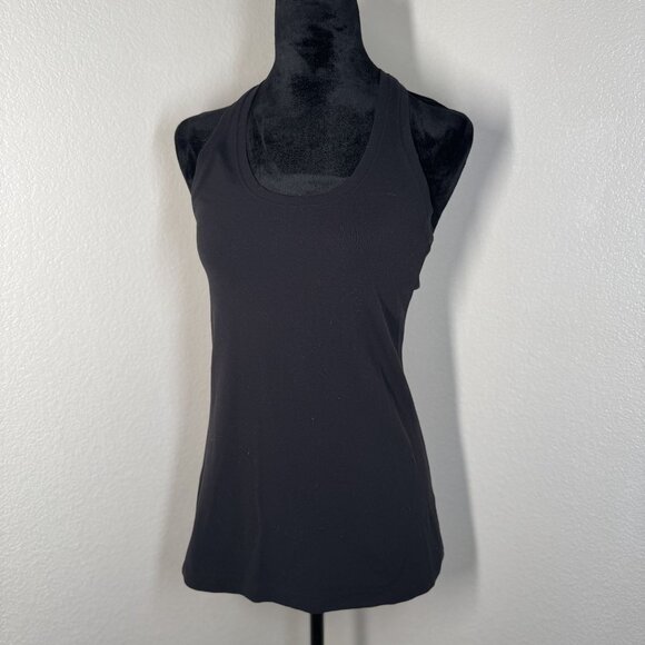 Lululemon Womens Black Racerback‎ Tank Top Medium - Picture 1 of 6